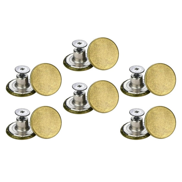 12 Piezas Botones para Vaqueros,17mm Botones para Jeans de Metal