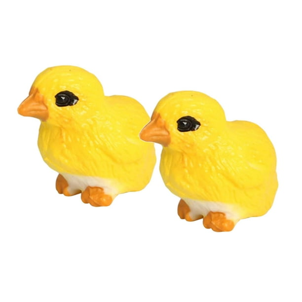 de juguete de aprendizaje de plástico de artesanía modelo Animal para  exhibición Pequeño Pollo Amarillo Zulema Figuras de acción | Walmart en  línea
