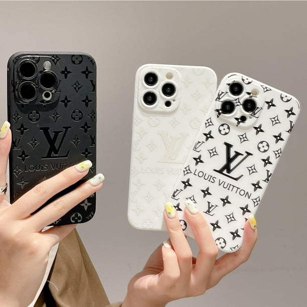 Funda blanca negra para teléfono iPhone 14ProMax 11 12 13 Pro Max 7 8 Plus  X XR XS Max funda protect Huang Jie