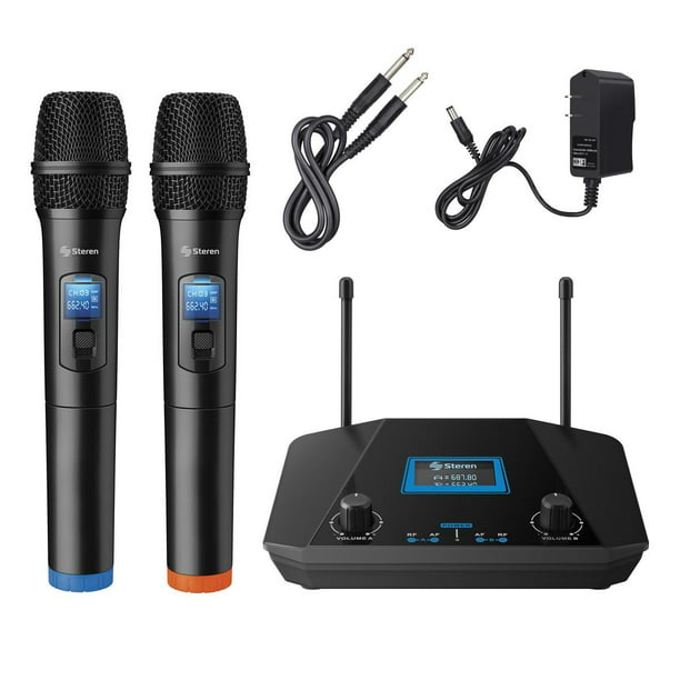 Micrófono inalámbrico de , de micrófono de Bluetooth portátil, soporte para  TF, puerto de audio de 3,5 mm, para Blanco Sunnimix Micrófonos inalámbricos
