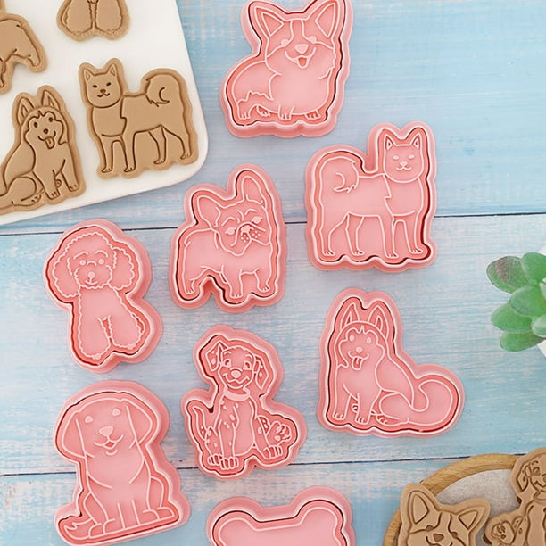 Juego de moldes para gatos, 8 piezas, moldes para galletas en relieve con  estampado de gatos, adecuados para pasteles, fiestas de cumpleaños  infantiles