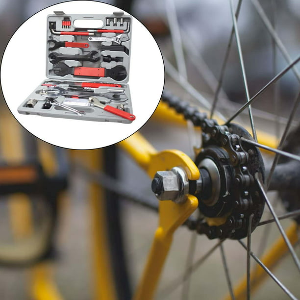 Kit de herramientas para bicicleta, 44 piezas, kit de herramientas de  reparación profesional de bicicletas, juego de herramientas de  mantenimiento de
