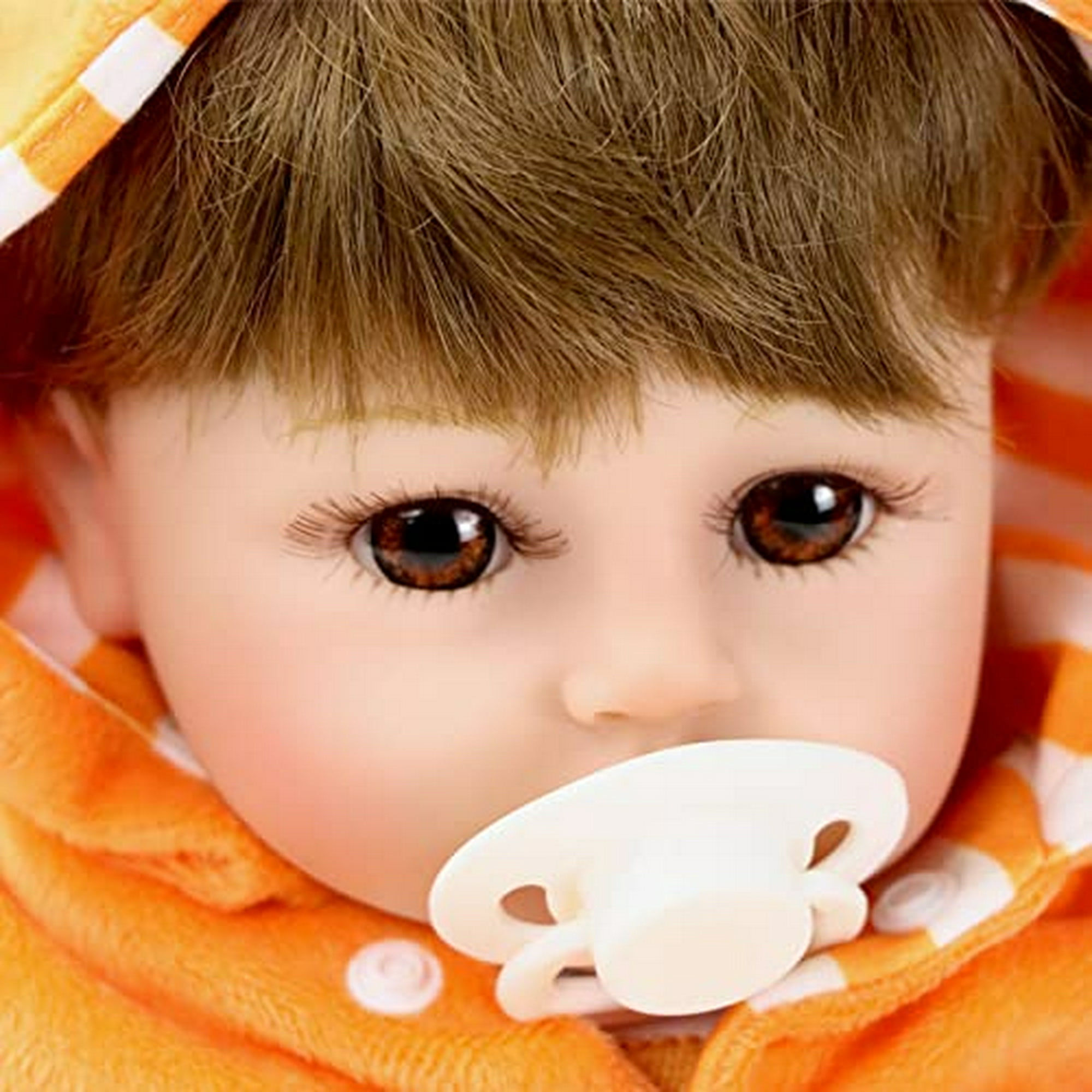 Muñeca Reborn cabeza calva bebé simulación vinilo juguete realista