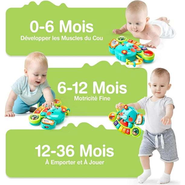 Bebé para 6-12 meses, juguete musical para bebés para 6 9 12
