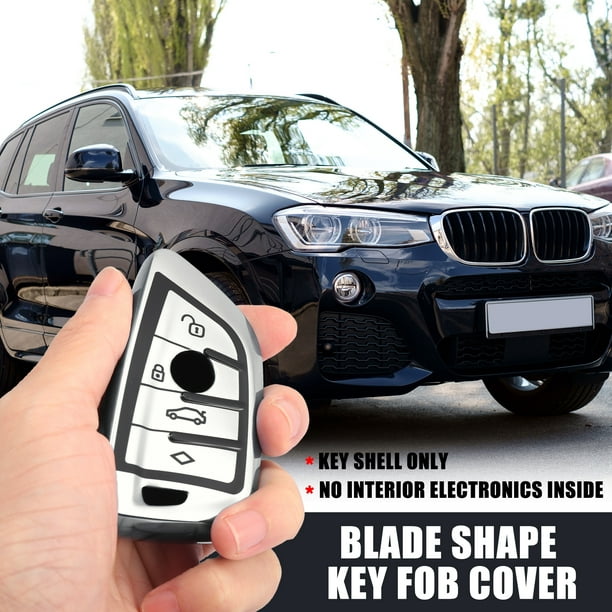 BMW - Funda para llave de coche, forma de hoja para BMW Serie 1, 2, 5, 7,  BMW X1, X3, X5, X6