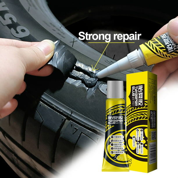 Pegamento Reparador De Neumáticos Sellador de neumáticos de coche Agente de  parcheo de llanta suave para accesorios de automóviles (30g)