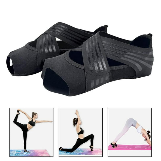 Calcetines antideslizantes de yoga para mujer, calcetines de