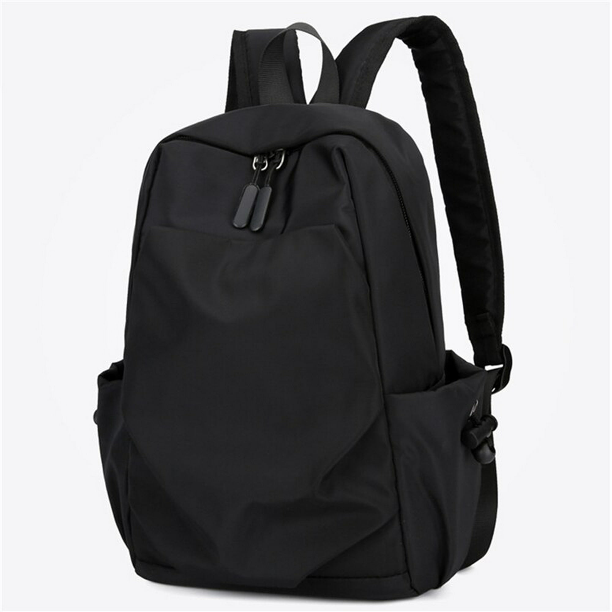 Mini Mochila pequeña de lona para hombre, bolso escolar de hombro,  impermeable, para viaje, color negro, 2023
