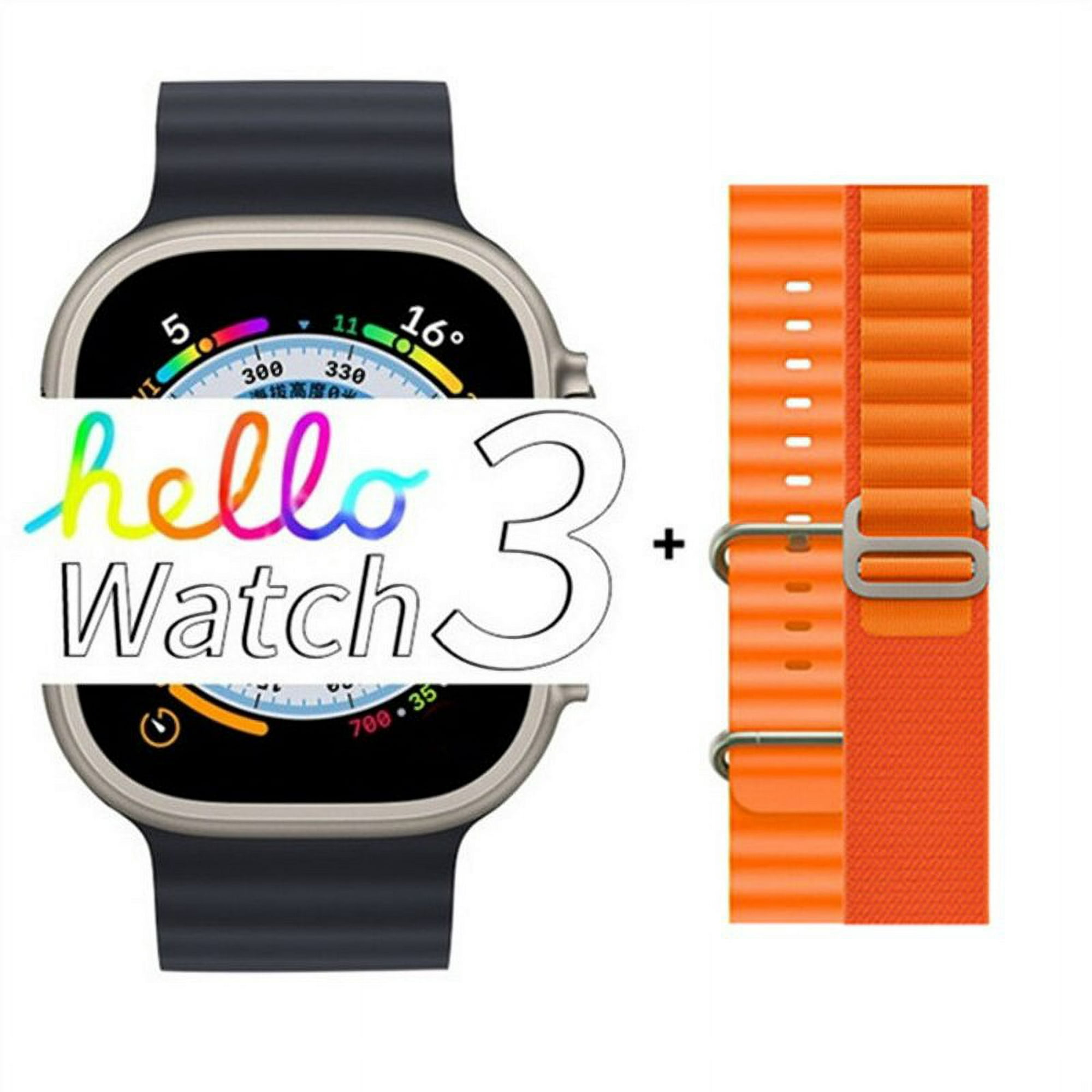 Pack Smartwatch Hello Watch 3 Beige 4GB Amoled Acuatico y Audifonos Pro 6  Negro I Oechsle - Oechsle