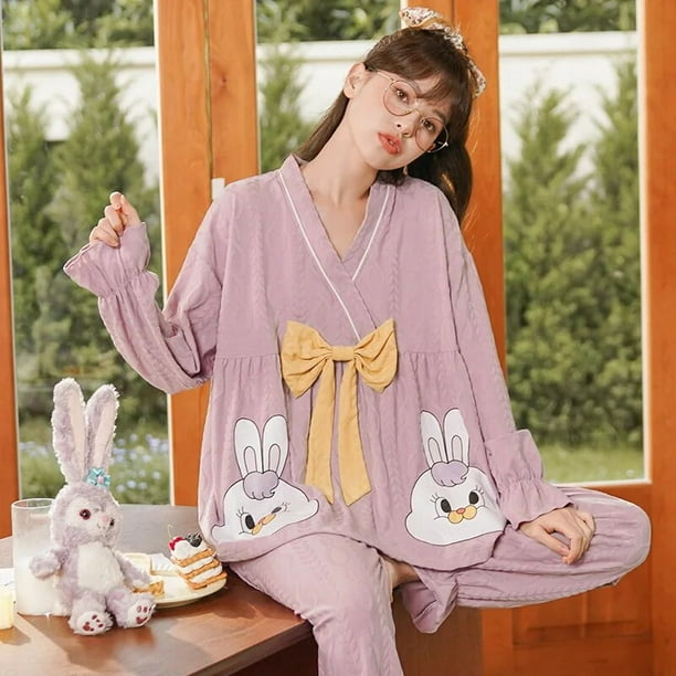  CLOTHBEST Conjunto de pijama de manga larga para niñas, ropa de  dormir para niños pequeños, bata de baño para niñas : Ropa, Zapatos y  Joyería
