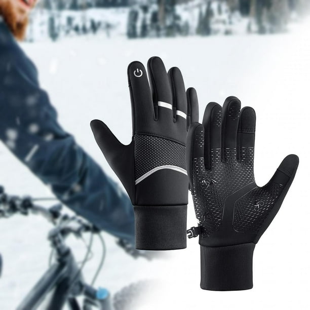 Guantes de trabajo de invierno para hombre, con aislamiento resistente al  agua, guantes de cuero para clima frío, en pequeño, mediano, grande, XL