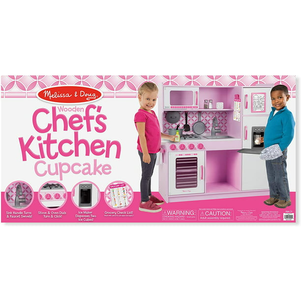 Home Chef Cocina infantil moderna de juguete de madera con