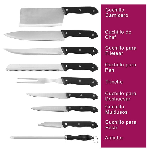 Sets de Cuchillos de Cocina - Juegos de Cuchillos para Chefs