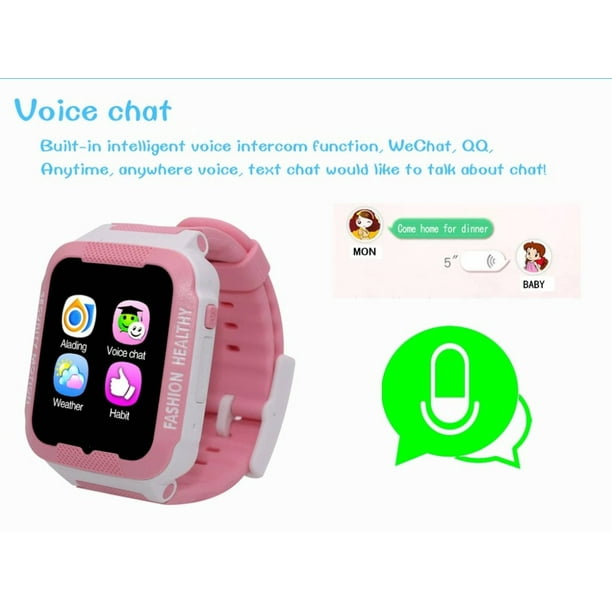 Smartwatch GPS Localizador Gadgets and fun GPS para niños con cámara  fotográfica morado con rosa