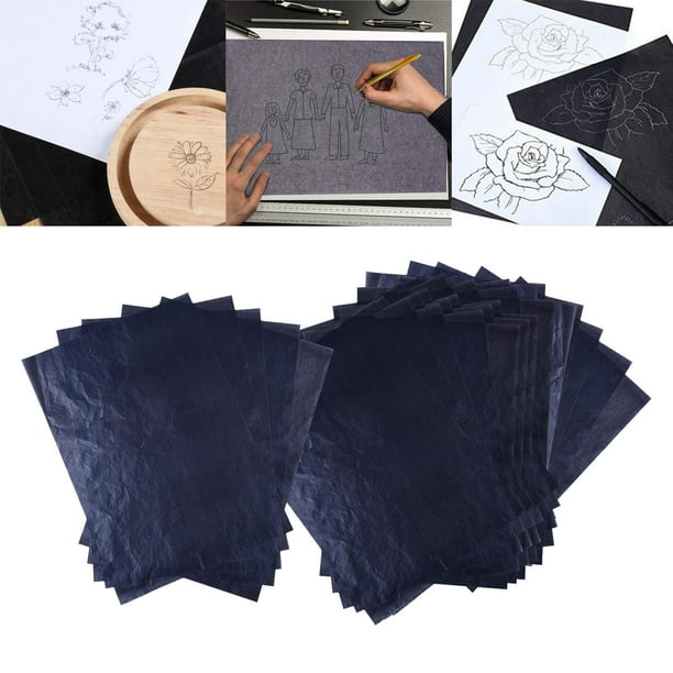 Papel de calco de transferencia A4 de 100 hojas para madera, papel, lona
