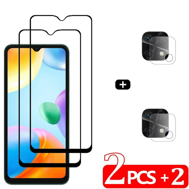 Frontal Vidrio Templado Para Xiaomi Redmi 10C NFC Protectores de Pantalla  Redmi 12C 10 C 9C Película Protectora Redmi10C Película Redmi 10A 9A Glass Redmi  12 C película para de cámara