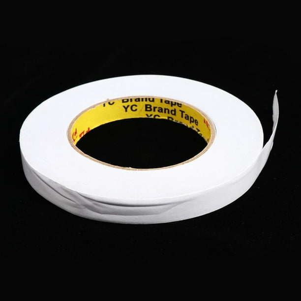 Rollo de cinta adhesiva de doble cara 3M blanca 12 mm 50 m