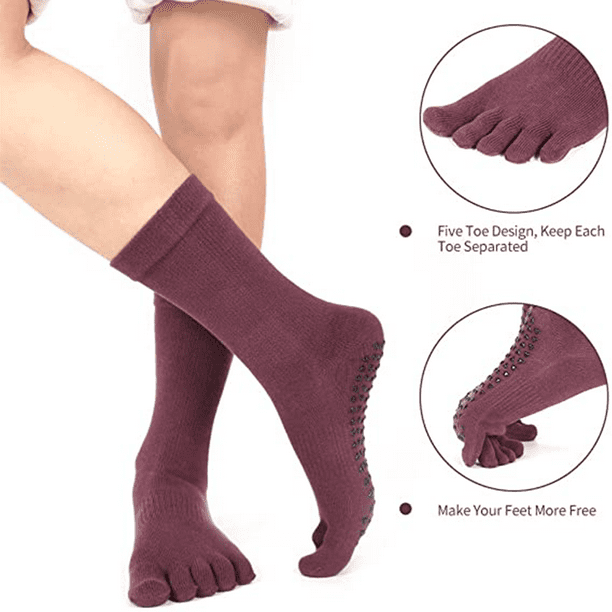 Calcetines de algodón para mujer Calcetines antideslizantes