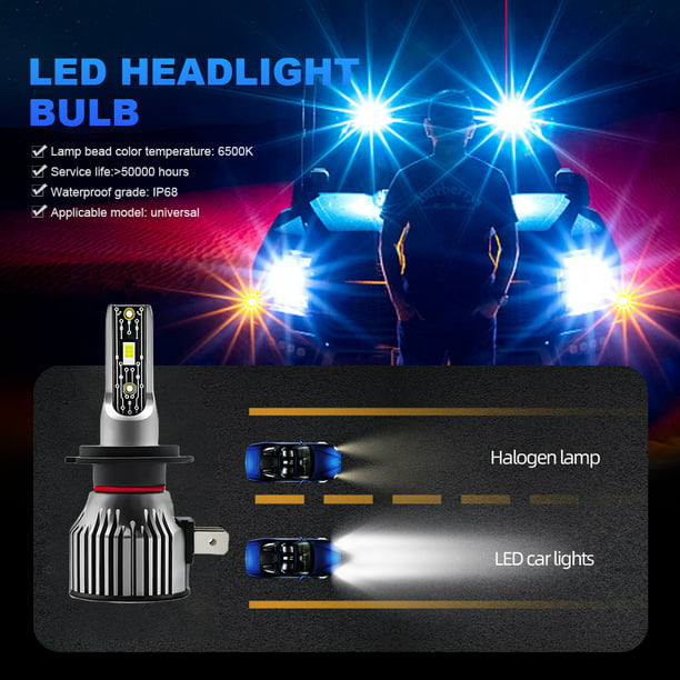 Bombilla LED H1 de 100 W, bombillas de luz antiniebla, bombilla