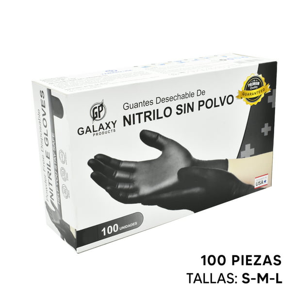 Guante de Nitrilo Negro GRANDE Galaxy Products grande