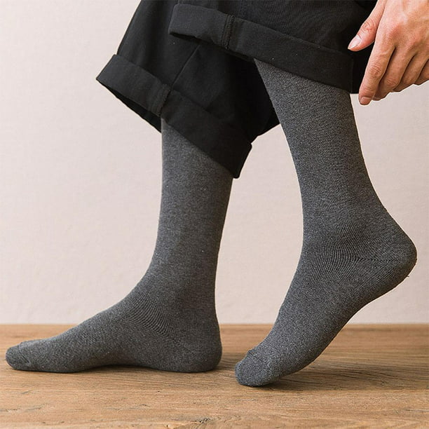 1 par de calcetines térmicos hasta hombre, calcetines Gris Zulema Calcetines  largos hasta la rodilla para hombre