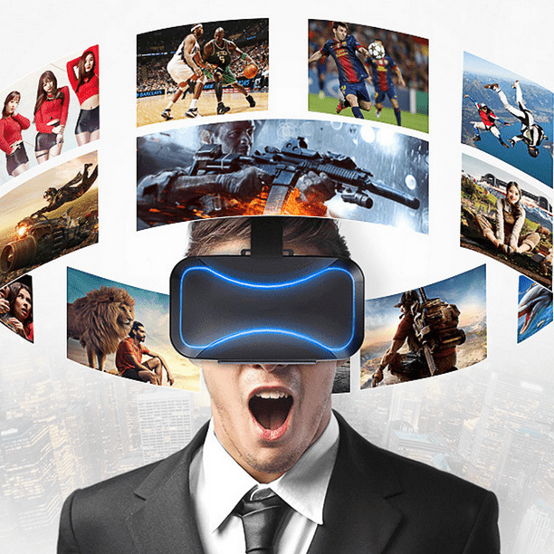 VR gafas, VR auricular VR 3D Realidad Virtual para películas y juegos VR  gafas gafas compatibles