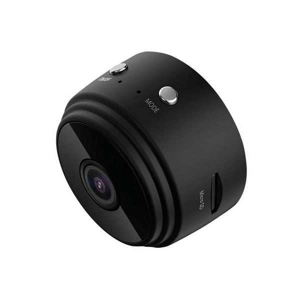 Mini cámara oculta grabadora pequeña, micrófono de vigilancia WiFi Full HD  1080P, cámara de vídeo de seguridad inalámbrica oculta para bebés, interior/exterior,  negro - Nuevo Sincero Electrónica