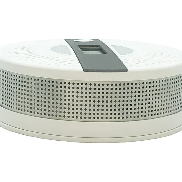 Detector de humo y monóxido de carbono Combinación de sensor dual  alimentado por batería Alarma de humo y CO con pantalla LCD, indicador LED  y alerta de sonido fuerte