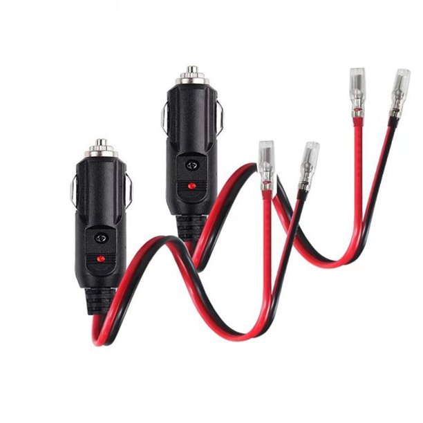 Enchufe macho de repuesto para encendedor de cigarrillos, 12 V, con cables  2P