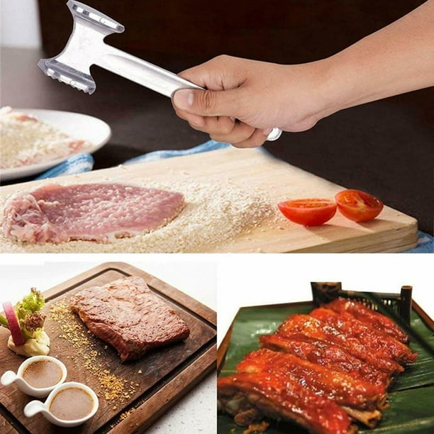 Ablandador de carne de cocina – Herramienta de mazo de martillo manual  resistente, martillo de carne utilizado para carne, pollo, pescado, carne  con