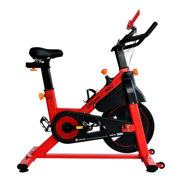 Bicicleta Fija para Spinning UrbanFit Pro Fitness Cardio de 15 Kg rojo  Unitalla UrbanFit Pro 617M