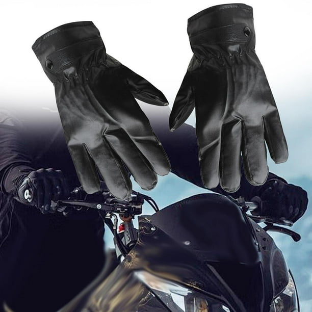 Guantes de invierno para hombre, de piel sintética, con pantalla táctil,  impermeables, para motocicleta, ciclismo, cálidas para correr, Fernando  Guantes de invierno