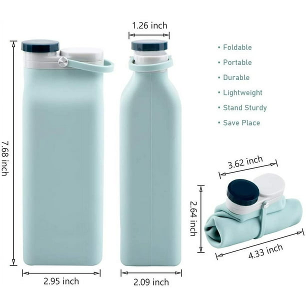 Botella de agua plegable enrollable