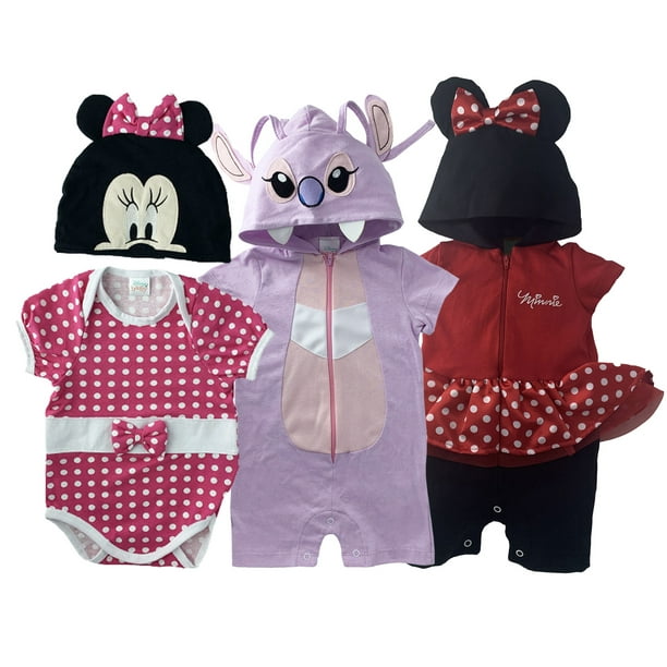 Kit 3 PaÃ±aleros bebe Disney Minnie y (Novia Stitch) Talla 18 meses Disney Ropa de ReciÃ©n Nacido | Bodega Aurrera en línea