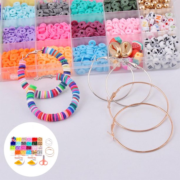 1000Pcs Kit Para Hacer Pulseras Con Cuentas De Arcilla Polimerica, 24  Estilos