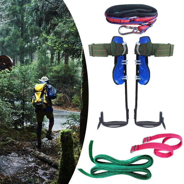  Equipo de escalada de árboles, juego de uñas para escalada de  árboles con cinturón de seguridad, fuerte capacidad de carga, juego de uñas  para escalada de árboles, accesorios de campamento al