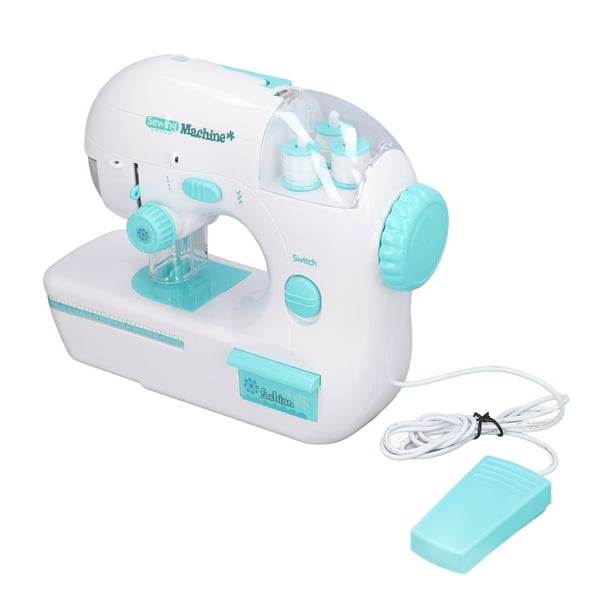  BORDSTRACT Máquina de coser para niños, juguete eléctrico  portátil de tamaño mini para niños, máquina de coser para niños de 4 años  en adelante, juguete educativo interesante, juego de simulación 