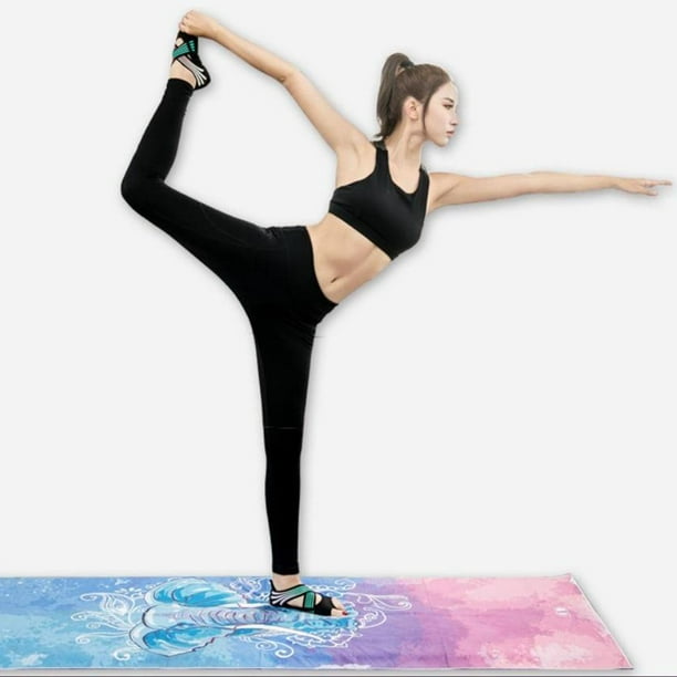 2x Zapatillas de yoga antideslizantes para mujer, calcetines de agarre para  pilates, flexibles con correas elásticas, hacen que tus pies sean fáciles  Yinane Calcetines de entrenamiento de baile
