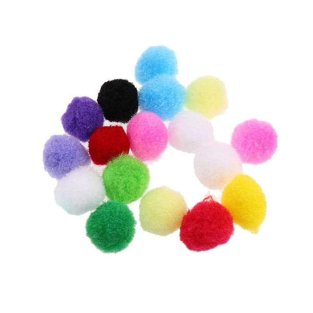 Bolas de pompones de 0.787 in de colores mezclados, bolas de pompón, para  manualidades, pompones para manualidades, pompones de decoración para