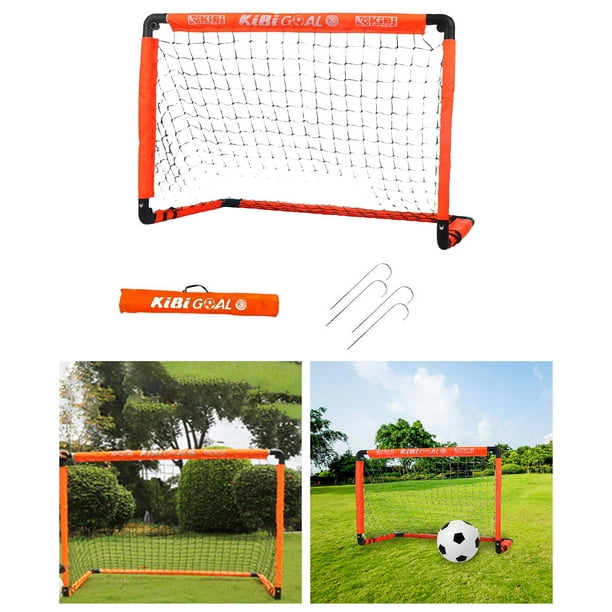 VEVOR Portería de fútbol portátil, red de fútbol para patio trasero para  niños de 4x3 pies, red de fútbol plegable para práctica emergente, mini  juego