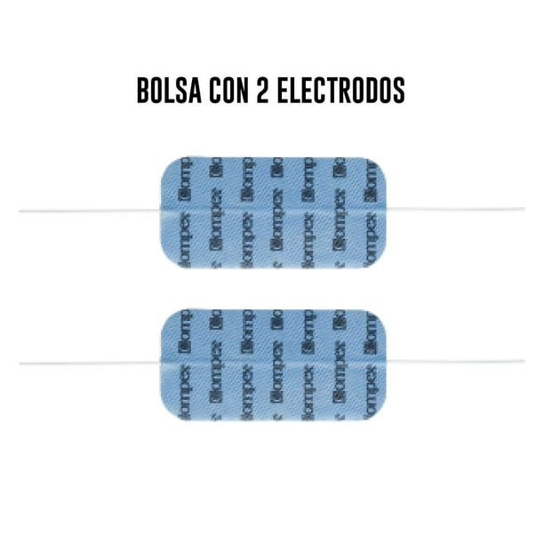 Electrodo con broche 5x10cm - Rectangular - COMPEX