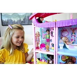 Boneca Barbie Club Chelsea Morena Fantasia Bolo Morango Pet em