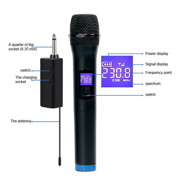 FIFINE Sistema de micrófono inalámbrico de solapa para teléfono/tableta,  micrófono de condensador inalámbrico de 2.4 GHz, receptor USB C para video