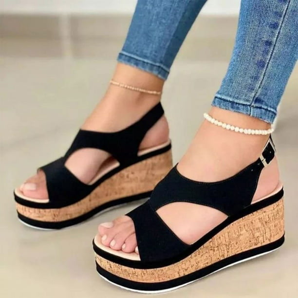 Sandalias de mujer Zapatillas de playa Plataforma de cuña de verano de arco Zapatos ortopédicos Wmkox8yii nm9186 | Walmart en línea