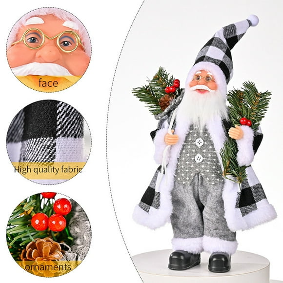 christmas santa claus decor mini santa claus figure home navidad party ornaments