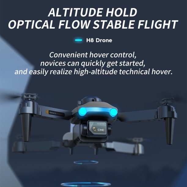 Dron De Fotografía Aérea 4K HD Mini Drone Cámara dual Cuadricóptero  Mantenimiento de altura para niños Adultos Principiantes