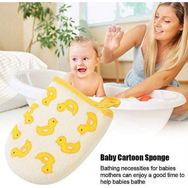  Esponjas de baño de bebé para recién nacidos, cepillo para cuna  de bebé, kit de tapa de cuna para bebés (paquete de 5) : Bebés