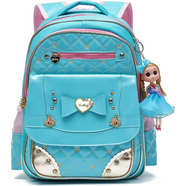 Mochila para niñas, mochilas impermeables para niños, mochila escolar, mochilas  para niños pequeños, linda mochila de viaje, regalo de Navidad (pequeña,  azul A) JFHHH pequeña