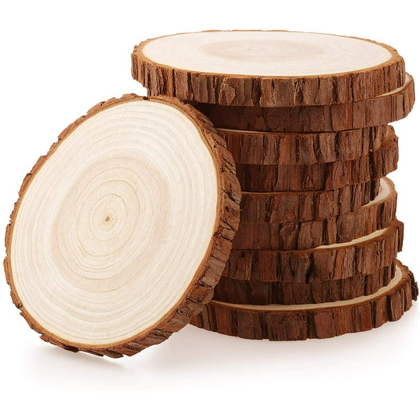 Tenlacum 10 piezas de madera natural de madera de pino paneles de tablero para  bricolaje modelado manualidades suministros (20 cm) : : Hogar y  cocina