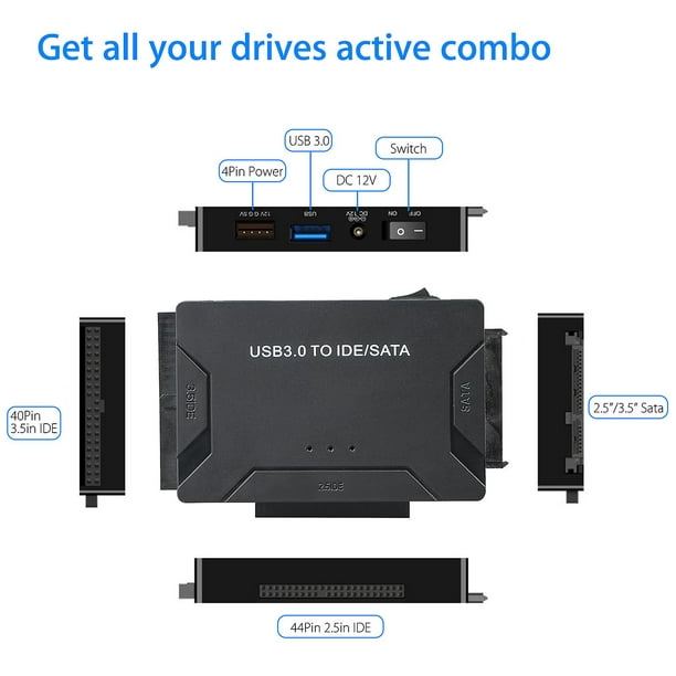  WEme Adaptador convertidor USB 3.0 a SATA para disco